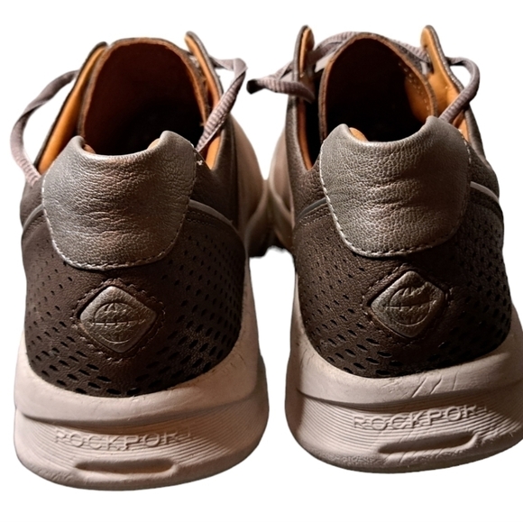 Rockport Comfort Sneakers Light Brown Suede Perforated Breathable Size 11 - Picture 3 of 12
